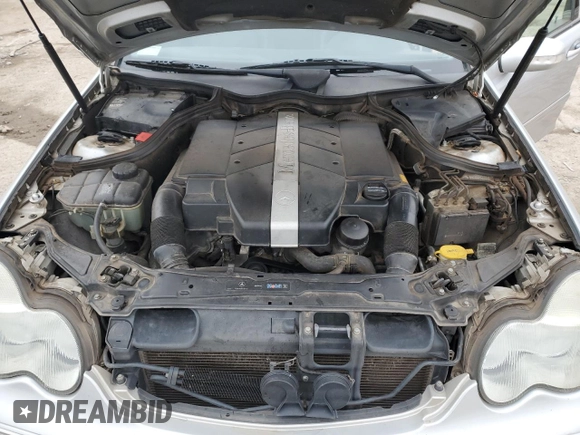 2002 Mercedes-Benz C 230/260/280/320 with VIN WDBRF64J22F281843, listed as a Copart auction lot 44774575 with 125,975 mi miles and Salvage Title. Bid and sale history available at DreamBid. Image 11.