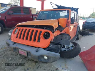 2018 Jeep Wrangler Unlimited Sport z VIN 1C4HJXDN4JW243775, wystawiony jako IAAI lot #41791821 z przebiegiem 62 120 mil mil oraz . Historia ofert i sprzedaży dostępna na DreamBid. Obrazek 2.