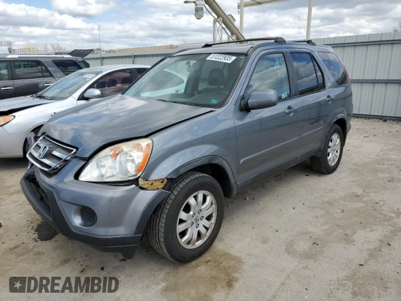 2005 Honda CR-V EX SE with VIN JHLRD78915C052429, listed as a Copart auction lot 51222935 with 260,125 mi miles and Salvage Title. Bid and sale history available at DreamBid. Image 1.