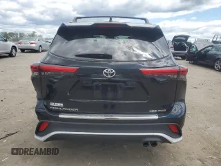 2022 Toyota Highlander XSE with VIN 5TDJZRBH5NS165192, listed as a Copart auction lot 58150465 with 47,138 mi miles and Salvage title. Bid and sale history available at DreamBid. Image 6.