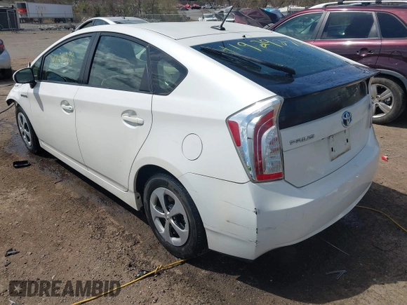 2013 Toyota Prius One with VIN JTDKN3DU6D5589962, listed as a IAAI auction lot 41929274 with 156,484 mi miles. Bid and sale history available at carsss.com. Image 3.