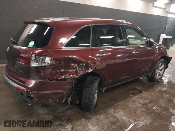 2013 Acura MDX with VIN 2HNYD2H24DH506239, listed as a IAAI auction lot 41391641 with 100,091 mi miles. Bid and sale history available at carsss.com. Image 4.