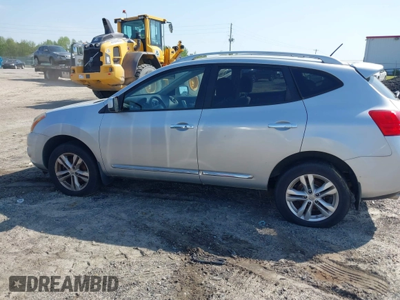 2013 Nissan Rogue S with VIN JN8AS5MV1DW645281, listed as a IAAI auction lot 42035789 with 124,423 mi miles and . Bid and sale history available at DreamBid. Image 17.