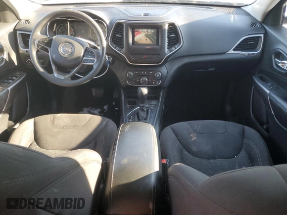 2019 Jeep Cherokee Latitude with VIN 1C4PJLCB2KD204577, listed as a Copart auction lot 41619435 with 143,501 mi miles and Salvage Title. Bid and sale history available at carsss.com. Image 8.