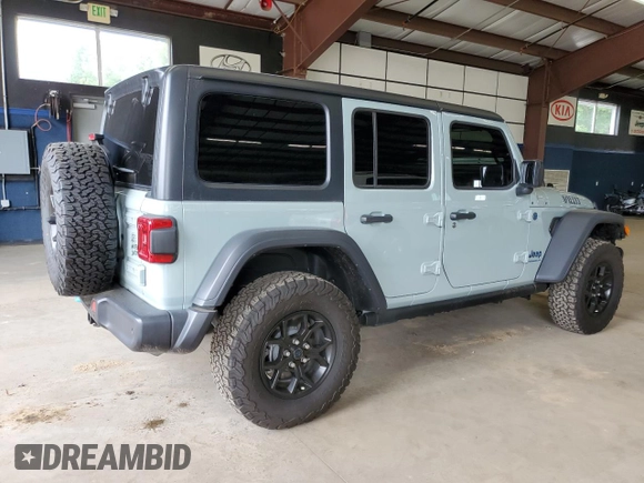 2024 Jeep Wrangler Sport S with VIN 1C4RJXN66RW167175, listed as a Copart auction lot 62923525 with 14,103 mi miles and Clean title. Bid and sale history available at DreamBid. Image 3.