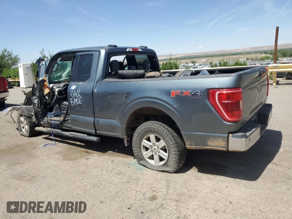 2021 Ford F-150 XL with VIN 1FTFX1E56MKE66445, listed as a Copart auction lot 58535595 with Not provided miles and Salvage title. Bid and sale history available at DreamBid. Image 2.