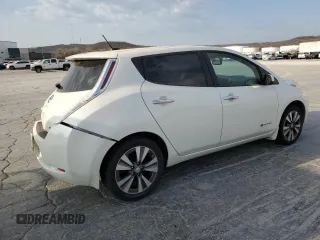 2015 Nissan LEAF SV with VIN 1N4AZ0CP2FC305774, listed as a Copart auction lot 50722495 with 64,142 mi miles and Salvage Title. Bid and sale history available at carsss.com. Image 3.