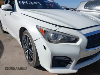 2017 Infiniti Q50 2.0t with VIN JN1CV7AR8HM680189, listed as a IAAI auction lot 41430923 with 84,341 mi miles. Bid and sale history available at carsss.com. Image 6.