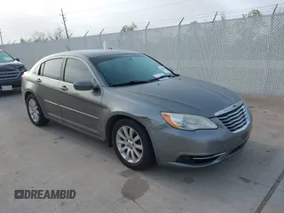 2012 Chrysler 200 Touring with VIN 1C3CCBBB1CN208169, listed as a IAAI auction lot 41884897 with 184,073 mi miles. Bid and sale history available at carsss.com. Image 1.