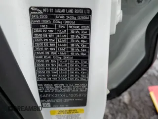 2020 Jaguar E-Pace z VIN SADFK2FX4L1005872, wystawiony jako Copart lot #44300465 z przebiegiem 52 262 mil mil oraz Szkoda całkowita • Salvage title. Historia ofert i sprzedaży dostępna na DreamBid. Obrazek 12.