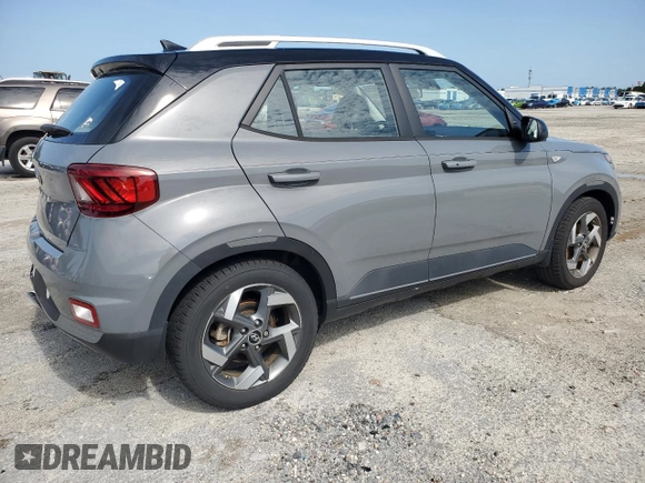 2022 Hyundai Venue SEL with VIN KMHRC8A38NU132103, listed as a Copart auction lot 64608965 with 52,251 mi miles and Salvage title. Bid and sale history available at DreamBid. Image 3.