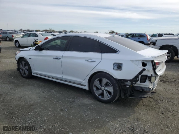 2017 Hyundai Sonata Hybrid Limited with VIN KMHE34L19HA051300, listed as a Copart auction lot 49746955 with 92,768 mi miles and Salvage Title. Bid and sale history available at carsss.com. Image 2.