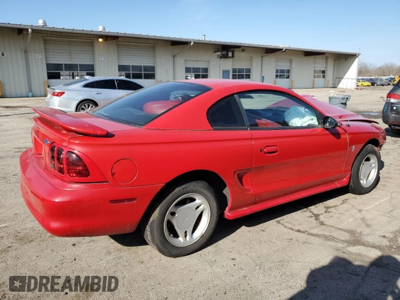 1997 Ford Mustang with VIN 1FALP4041VF100606, listed as a Copart auction lot 48688245 with 178,912 mi miles and Clean Title. Bid and sale history available at carsss.com. Image 3.