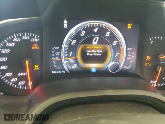 2015 Chevrolet Corvette 2LT with VIN 1G1YC2D79F5104035, listed as a Copart auction lot 68893664 with 56,029 mi miles and Salvage Title. Bid and sale history available at carsss.com. Image 9.