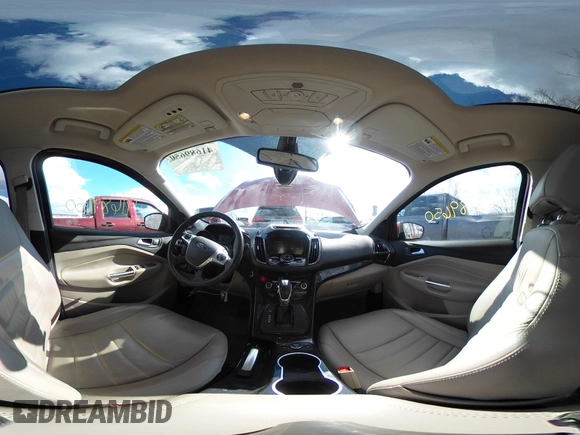 2015 Ford Escape Titanium with VIN 1FMCU9J91FUA97855, listed as a IAAI auction lot 41689650 with 125,487 mi miles. Bid and sale history available at carsss.com. Image 18.