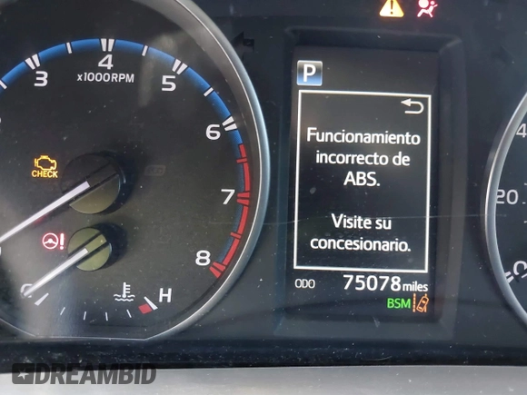 2018 Toyota RAV4 XLE with VIN JTMWFREV3JJ753454, listed as a IAAI auction lot 41775159 with 75,078 mi miles. Bid and sale history available at carsss.com. Image 15.