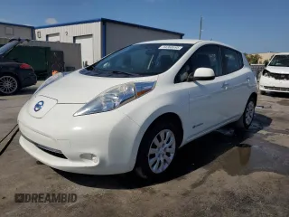 2015 Nissan LEAF S with VIN 1N4AZ0CP8FC314141, listed as a Copart auction lot 54368695 with 53,438 mi miles and Salvage Title. Bid and sale history available at DreamBid. Image 1.