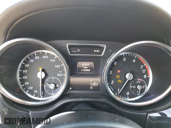 2015 Mercedes-Benz M 400 with VIN 4JGDA5GB6FA578668, listed as a Copart auction lot 81893144 with 113,566 mi miles and Salvage Title. Bid and sale history available at DreamBid. Image 9.