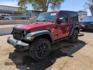 2022 Jeep Wrangler Sport with VIN 1C4GJXAN9NW175138, listed as a Copart auction lot 58818545 with 28,397 mi miles and Salvage title. Bid and sale history available at DreamBid. Image 1.