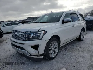 2018 Ford Expedition Platinum with VIN 1FMJU1MT5JEA06489, listed as a Copart auction lot 42945965 with 0 mi miles and Clean Title. Bid and sale history available at carsss.com. Image 1.