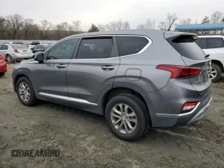 2019 Hyundai Santa Fe SE with VIN 5NMS23AD2KH015852, listed as a Copart auction lot 72000022 with 53,302 mi miles. Bid and sale history available at carsss.com. Image 2.