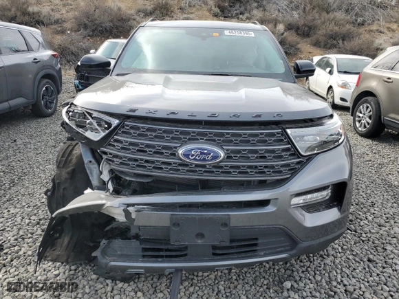 2023 Ford Explorer XLT with VIN 1FMSK8DH6PGB80633, listed as a Copart auction lot 48258395 with 14,965 mi miles and Salvage Title. Bid and sale history available at carsss.com. Image 5.