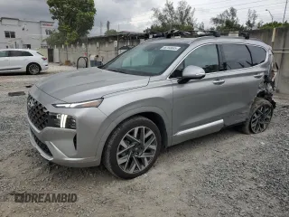 2023 Hyundai Santa Fe Calligraphy z VIN 5NMS54ALXPH640611, wystawiony jako Copart lot #46793805 z przebiegiem 7 321 mil mil oraz Nie do naprawy • Non repairable. Historia ofert i sprzedaży dostępna na DreamBid. Obrazek 1.