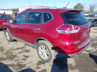 2016 Nissan Rogue SL with VIN KNMAT2MV3GP699140, listed as a IAAI auction lot 41430911 with 129,015 mi miles and . Bid and sale history available at DreamBid. Image 3.