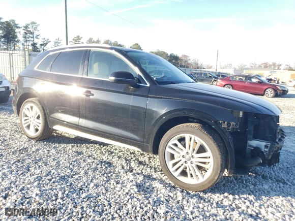 2018 Audi Q5 Premium Plus with VIN WA1BNAFY3J2005223, listed as a Copart auction lot 84760714 with 85,153 mi miles and Salvage Title. Bid and sale history available at carsss.com. Image 4.