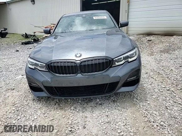 2019 BMW 3 Series 330i xDrive with VIN WBA5R7C57KAJ86027, listed as a Copart auction lot 61203435 with 41,486 mi miles and Salvage title. Bid and sale history available at DreamBid. Image 13.