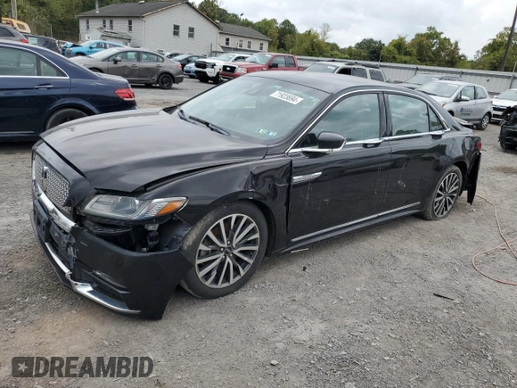 2019 Lincoln Continental Select with VIN 1LN6L9TK2K5600068, listed as a Copart auction lot 71923694 with 148,108 mi miles and Salvage Title. Bid and sale history available at carsss.com. Image 1.