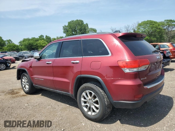 2014 Jeep Grand Cherokee Limited with VIN 1C4RJFBG7EC100846, listed as a Copart auction lot 60416575 with 216,468 mi miles and Salvage title. Bid and sale history available at DreamBid. Image 2.