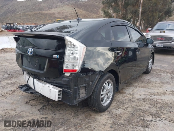 2010 Toyota Prius II with VIN JTDKN3DU6A0181406, listed as a IAAI auction lot 41512820 with 204,839 mi miles. Bid and sale history available at carsss.com. Image 4.