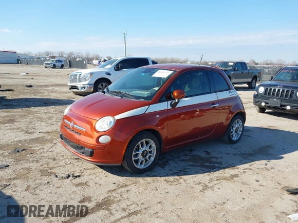 2014 FIAT 500 Pop with VIN 3C3CFFAR8ET169225, listed as a IAAI auction lot 41241741 with 126,860 mi miles. Bid and sale history available at carsss.com. Image 17.