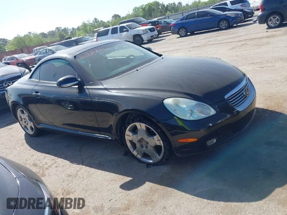 2004 Lexus SC 430 with VIN JTHFN48Y540053505, listed as a IAAI auction lot 41981873 with 144,553 mi miles and . Bid and sale history available at DreamBid. Image 1.