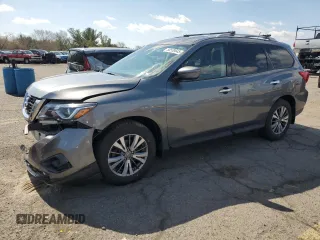 2018 Nissan Pathfinder S with VIN 5N1DR2MM0JC625302, listed as a Copart auction lot 50538645 with 82,250 mi miles and Salvage Title. Bid and sale history available at DreamBid. Image 1.