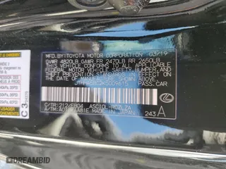 2019 Lexus RC with VIN JTHHA5BC2K5009615, listed as a Copart auction lot 64201584 with 0 mi miles and Non Repairable. Bid and sale history available at carsss.com. Image 12.