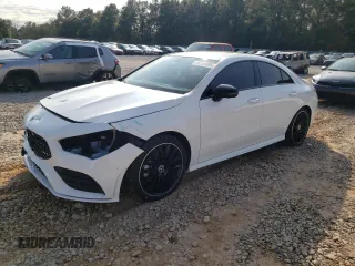 2023 Mercedes-Benz CLA 250 with VIN W1K5J4GB1PN404073, listed as a Copart auction lot 45199485 with 21,595 mi miles and Salvage Title. Bid and sale history available at DreamBid. Image 1.