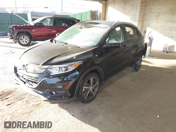 2022 Honda HR-V EX-L with VIN 3CZRU6H75NM705729, listed as a IAAI auction lot 41305988 with 27,789 mi miles. Bid and sale history available at carsss.com. Image 18.