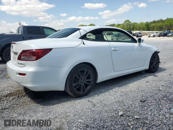 2014 Lexus IS 250 C with VIN JTHFF2C25E2530315, listed as a Copart auction lot 52079275 with 122,386 mi miles and Salvage title. Bid and sale history available at DreamBid. Image 3.