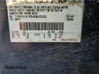 2004 Ford Excursion Special Serv z VIN 1FMSU41P04EB42532, wystawiony jako Copart lot #63594815 z przebiegiem 209 937 mil mil oraz Czysty tytuł • Clean title. Historia ofert i sprzedaży dostępna na DreamBid. Obrazek 13.