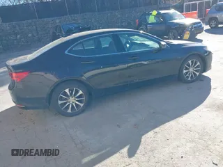 2015 Acura TLX Tech with VIN 19UUB1F51FA014434, listed as a IAAI auction lot 40791595 with 104,757 mi miles. Bid and sale history available at carsss.com. Image 4.