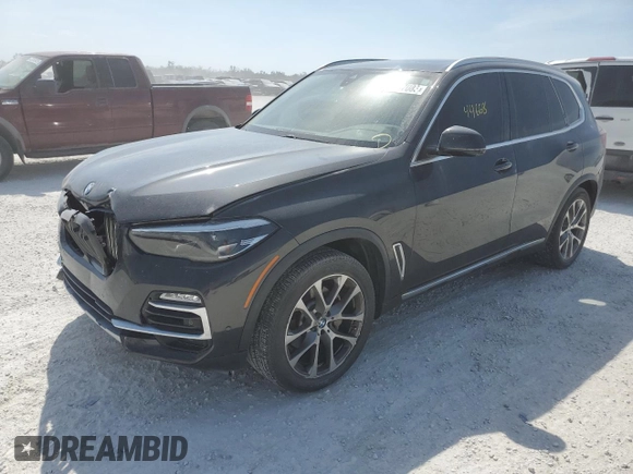 2019 BMW X5 xDrive40i with VIN 5UXCR6C59KLL25162, listed as a Copart auction lot 43367083 with 44,668 mi miles. Bid and sale history available at carsss.com. Image 1.