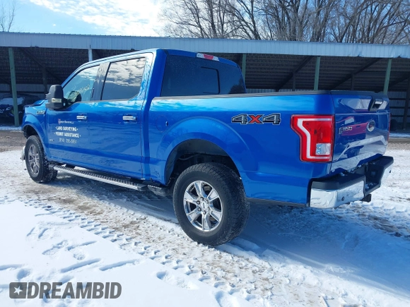 2015 Ford F-150 XLT with VIN 1FTEW1EG1FFA87638, listed as a IAAI auction lot 41597302 with 143,400 mi miles. Bid and sale history available at carsss.com. Image 3.