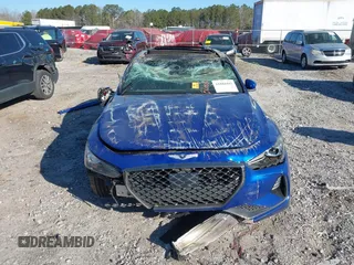 2019 Genesis G70 Advanced with VIN KMTG34LE7KU027701, listed as a IAAI auction lot 41884492 with 60,795 mi miles and . Bid and sale history available at DreamBid. Image 12.