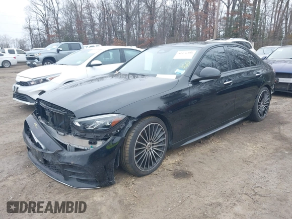 2022 Mercedes-Benz C 300 with VIN W1KAF4HB9NR044877, listed as a IAAI auction lot 41476398 with Not Provided miles and . Bid and sale history available at DreamBid. Image 17.
