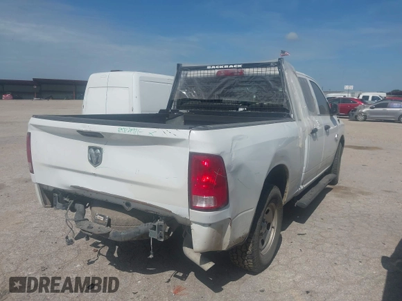 2021 Ram 1500 Tradesman with VIN 1C6RR6FG0MS524674, listed as a IAAI auction lot 42589113 with 95,899 mi miles and . Bid and sale history available at DreamBid. Image 4.