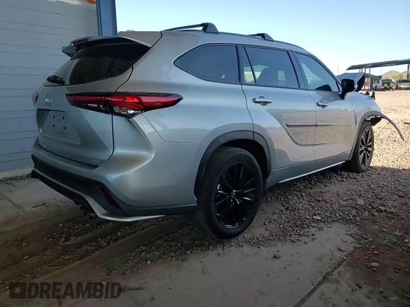 2023 Toyota Highlander L with VIN 5TDKDRAH0PS021900, listed as a Copart auction lot 54471235 with 24,021 mi miles and Salvage title. Bid and sale history available at DreamBid. Image 14.