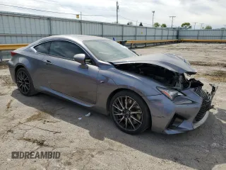 2015 Lexus RC F with VIN JTHHP5BCXF5001296, listed as a Copart auction lot 56637605 with Not provided miles and Salvage title. Bid and sale history available at DreamBid. Image 4.