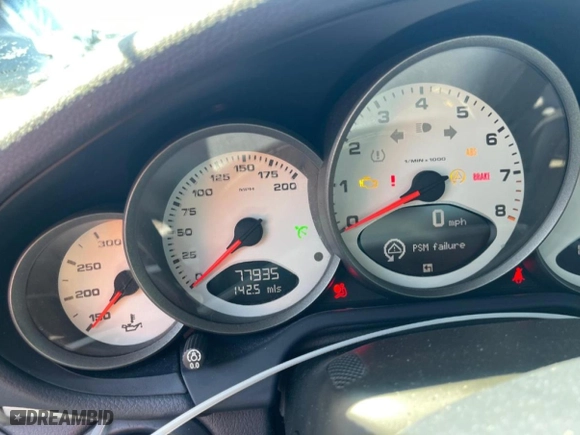 2007 Porsche 911 Carrera S with VIN WP0CB29927S775953, listed as a Copart auction lot 48425495 with 77935 miles and Non Repairable. Bid and sale history available at carsss.com. Image 9.